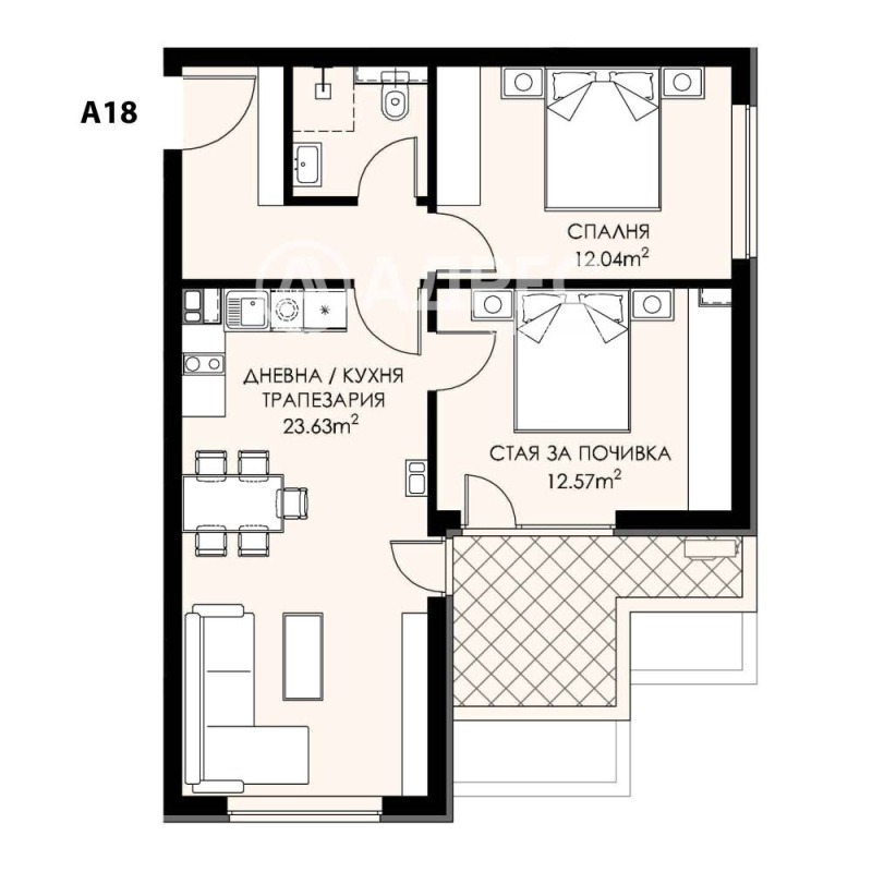 Te koop  2 slaapkamers Sofia , Ljulin 9 , 90 m² | 57301804 - afbeelding [2]