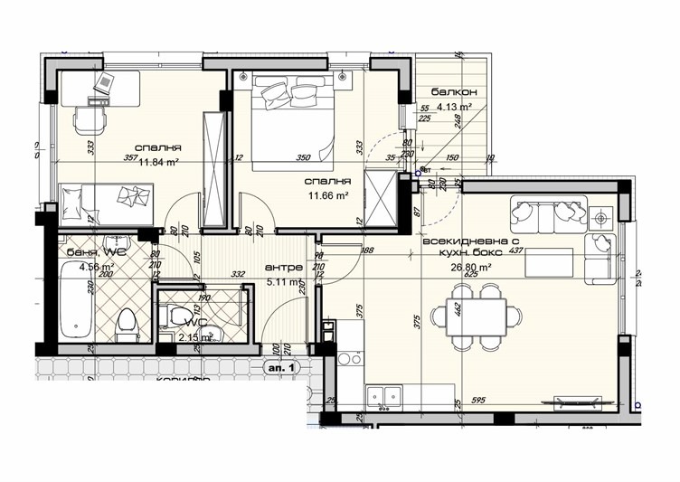 Eladó  2 hálószobás Varna , Vinica , 101 négyzetméter | 25953526 - kép [2]