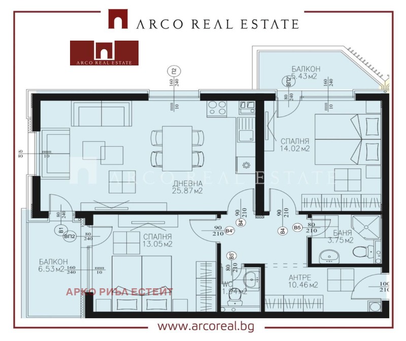 Na sprzedaż  2 sypialnie Sofia , Dragalewci , 111 mkw | 13369542 - obraz [2]