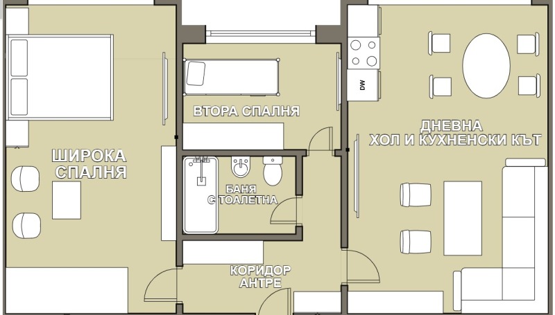 Zu verkaufen  1 Schlafzimmer Sofia , Slatina , 65 qm | 32367241