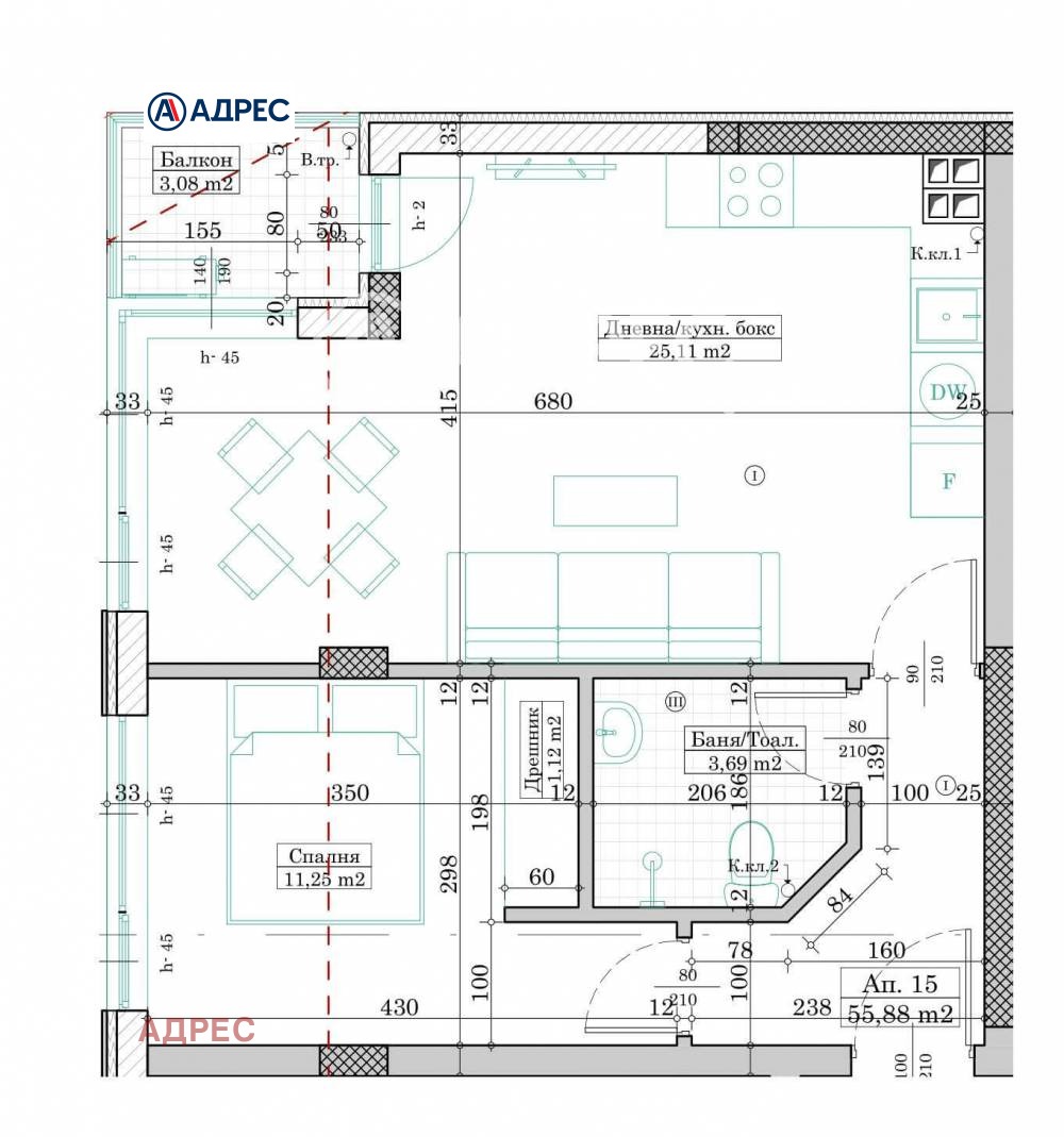 Продава 2-СТАЕН, гр. Варна, Левски 1, снимка 4 - Апартаменти - 56315060