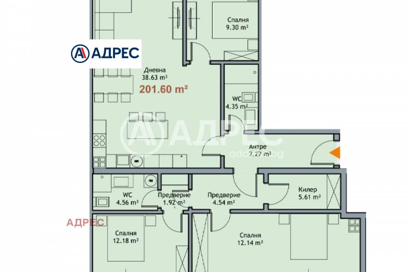 Продава МНОГОСТАЕН, гр. Варна, к.к. Чайка, снимка 4 - Апартаменти - 53537052