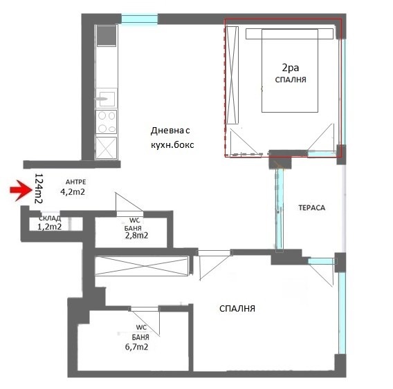 Te koop  2 slaapkamers Sofia , Druzjba 2 , 124 m² | 73631560 - afbeelding [3]