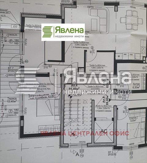 Myytävänä  2 makuuhuonetta Sofia , Karpuzitsa , 110 neliömetriä | 41911132 - kuva [6]