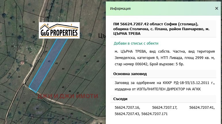 Продаја  Плот Софија , Плана , 10987 м2 | 16699046 - слика [2]