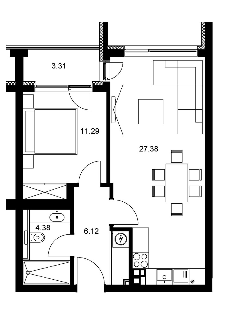 Till salu  1 sovrum Varna , Briz , 73 kvm | 95518323 - bild [2]