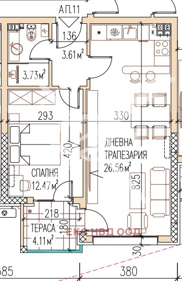 Продава  2-стаен град Пловдив , Остромила , 66 кв.м | 16822663