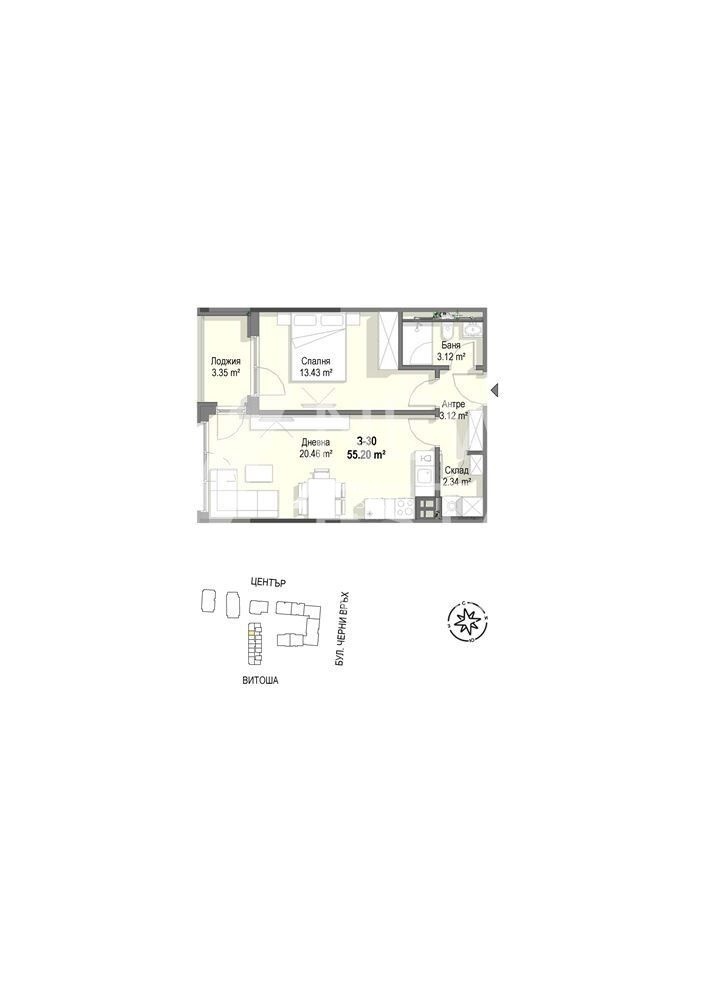Продава 2-СТАЕН, гр. София, Кръстова вада, снимка 6 - Апартаменти - 55379943