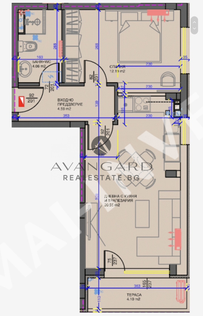 Продава  2-стаен град Пловдив , Кючук Париж , 69 кв.м | 68322719 - изображение [14]