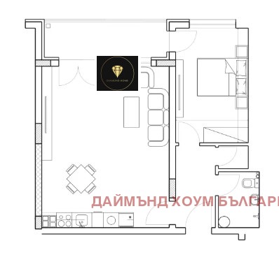 Satılık  1 yatak odası Plovdiv , Mladejki Halm , 79 metrekare | 63334288 - görüntü [2]