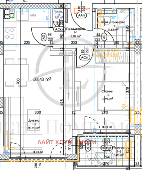 Te koop  1 slaapkamer Plovdiv , Tsentar , 58 m² | 50741009 - afbeelding [5]