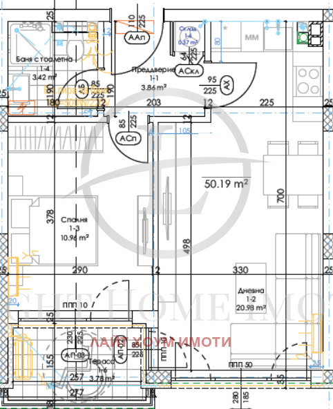 Te koop  1 slaapkamer Plovdiv , Tsentar , 58 m² | 50741009 - afbeelding [4]