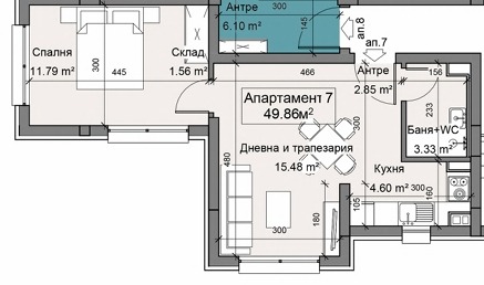 Продава 2-СТАЕН, гр. София, Драгалевци, снимка 3 - Апартаменти - 55142464