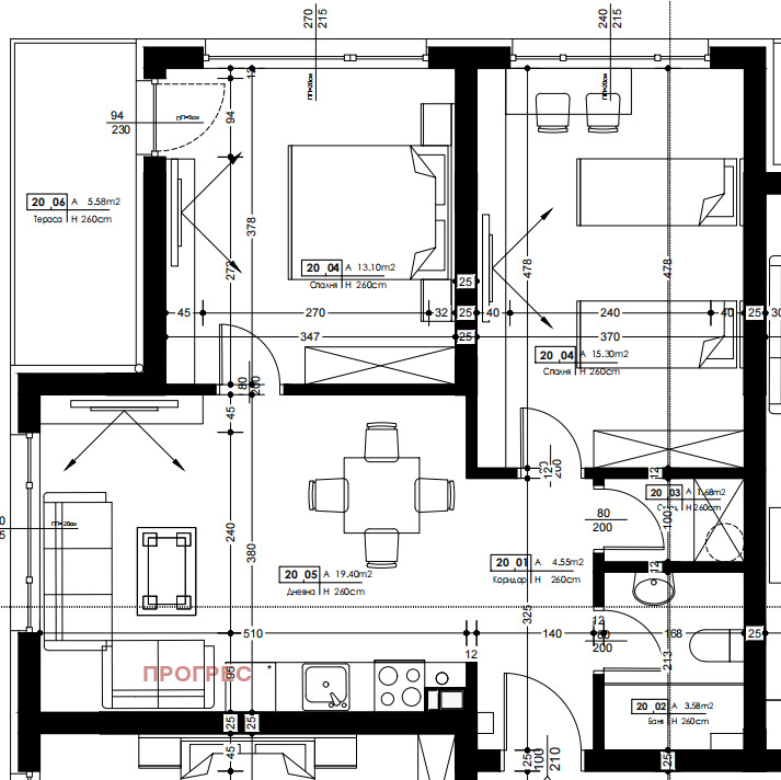 De vânzare  2 dormitoare Plovdiv , Cârșiiaca , 87 mp | 34566058 - imagine [7]