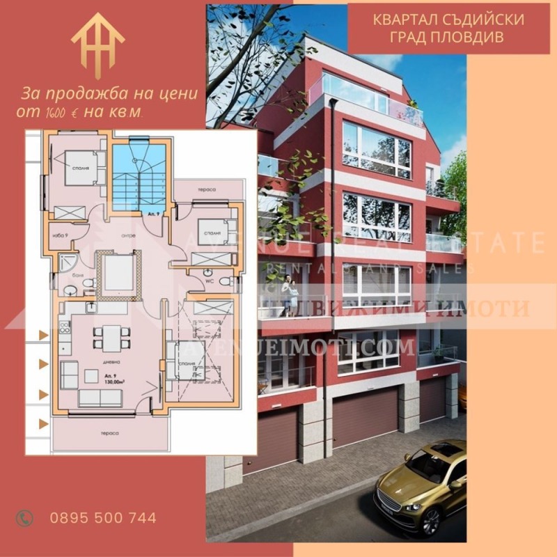 Til salg  3 soveværelser Plovdiv , Sadijski , 130 kvm | 55683181