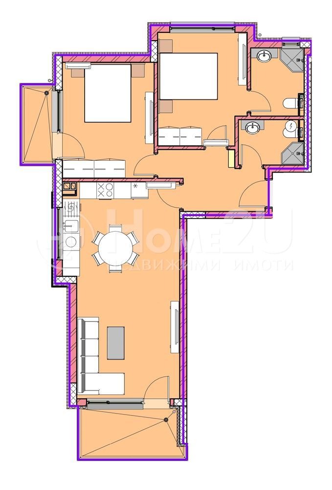 De vânzare  2 dormitoare Varna , Vinița , 103 mp | 82363433 - imagine [2]
