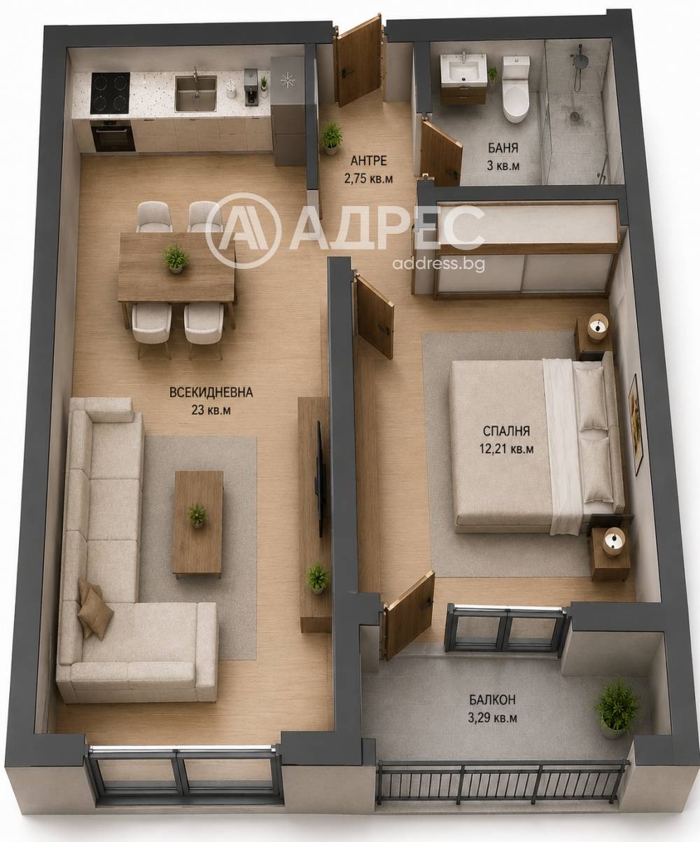 Продава 2-СТАЕН, гр. София, Овча купел, снимка 4 - Апартаменти - 55357045