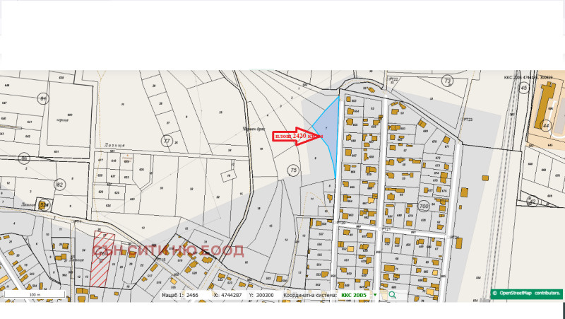 Продава ПАРЦЕЛ в област София, с. Храбърско - 2420 кв.м / 121 000 € » 236 655.43 лв., СЪН СИТИ НЮ ЕООД