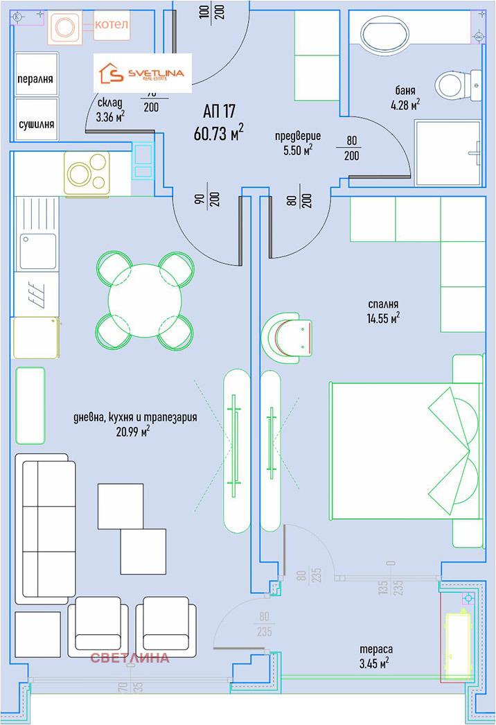 Продава 2-СТАЕН, гр. София, Малинова долина, снимка 10 - Апартаменти - 54065597