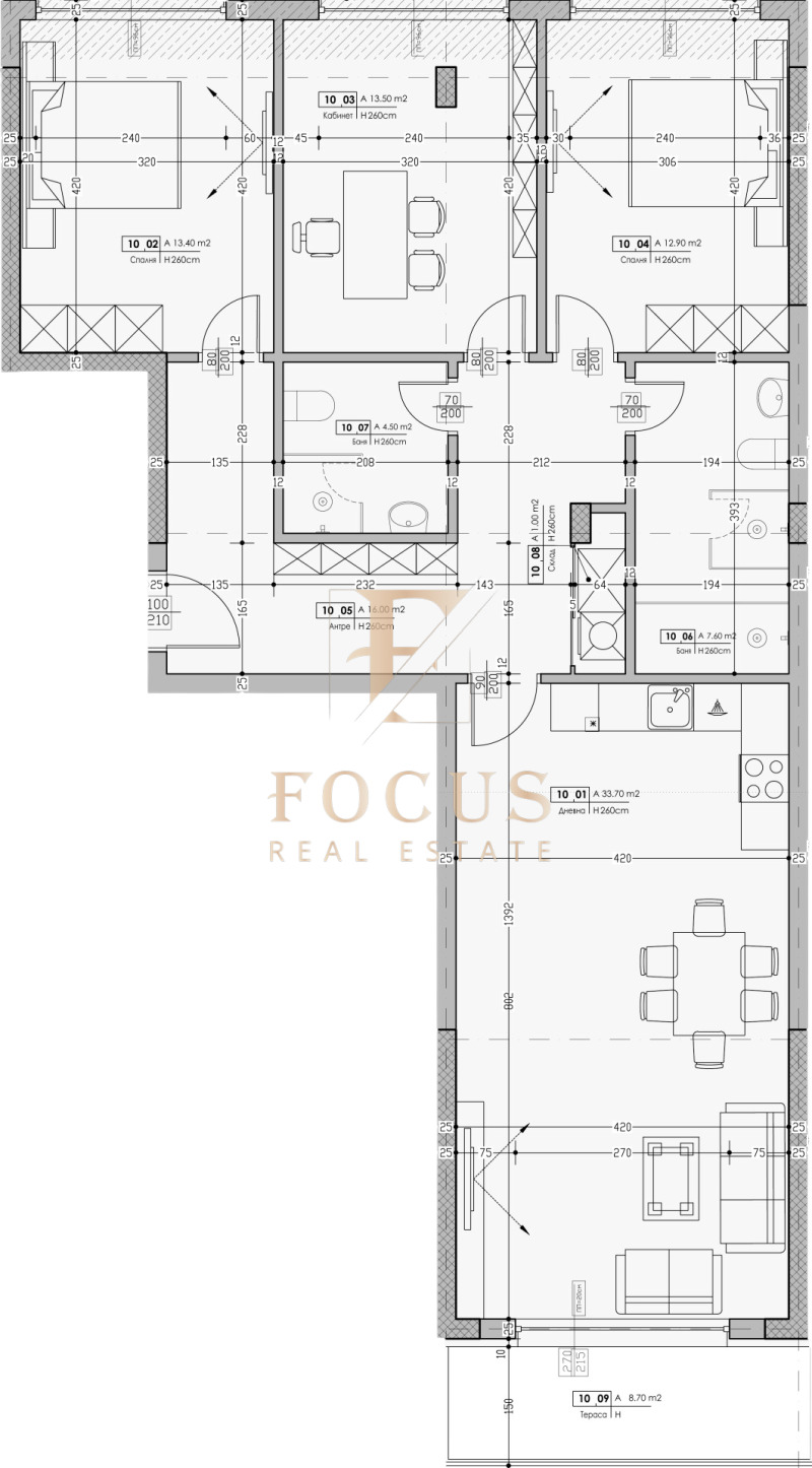 En venta  3 dormitorios Plovdiv , Jristo Smirnenski , 137 metros cuadrados | 61729937 - imagen [4]