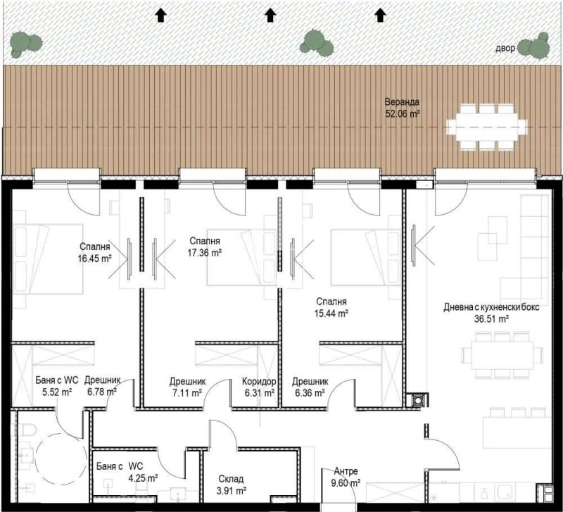 Till salu  3 sovrum Sofia , m-t Kambanite , 243 kvm | 33001923 - bild [8]