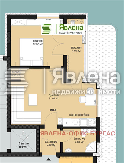 Продава 2-СТАЕН, гр. Бургас, област Бургас, снимка 1 - Aпартаменти - 47709626