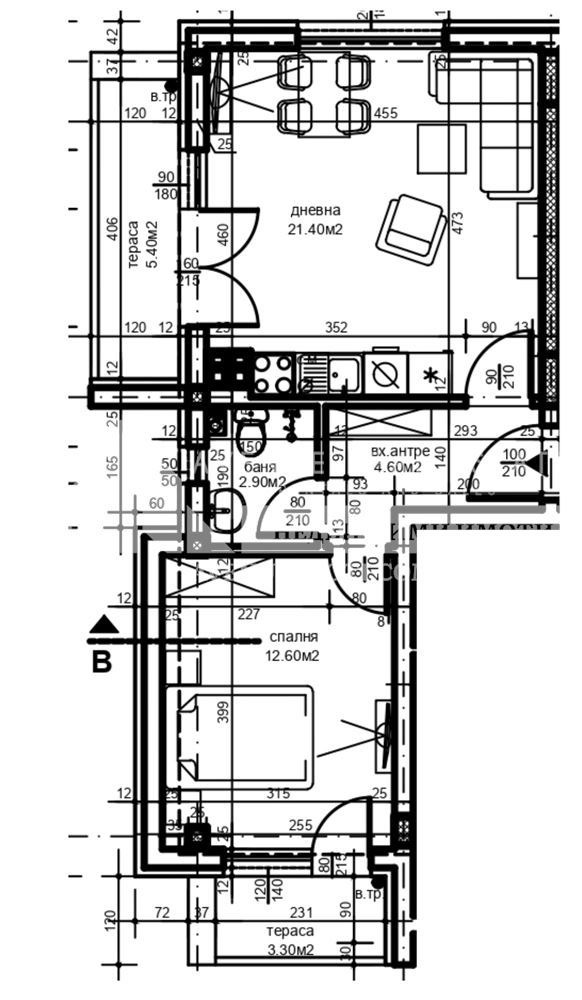 Продава 2-СТАЕН, гр. Пловдив, Христо Смирненски, снимка 2 - Aпартаменти - 49450083