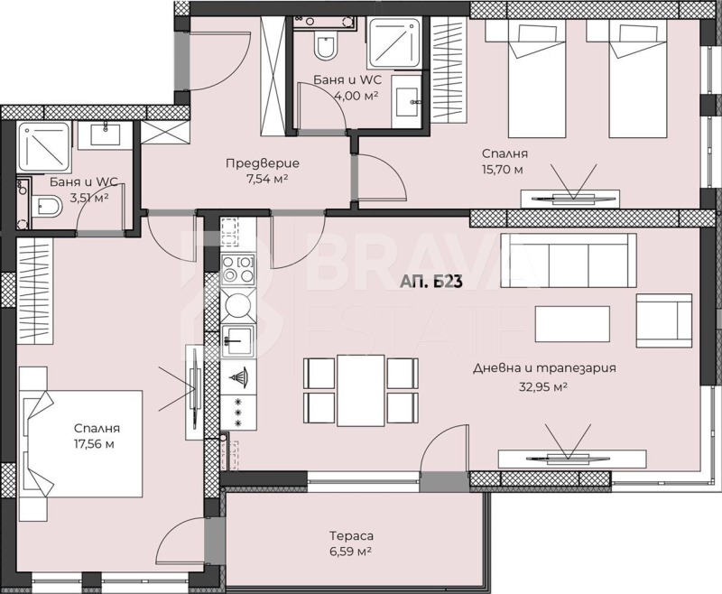 À vendre  2 chambres Plovdiv , Hristo Smirnenski , 123 m² | 69585029 - image [2]