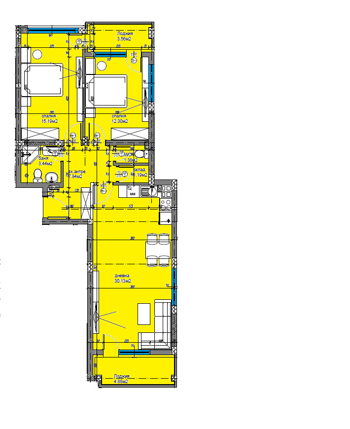 Продава 3-СТАЕН, гр. Пловдив, Остромила, снимка 3 - Апартаменти - 54613489