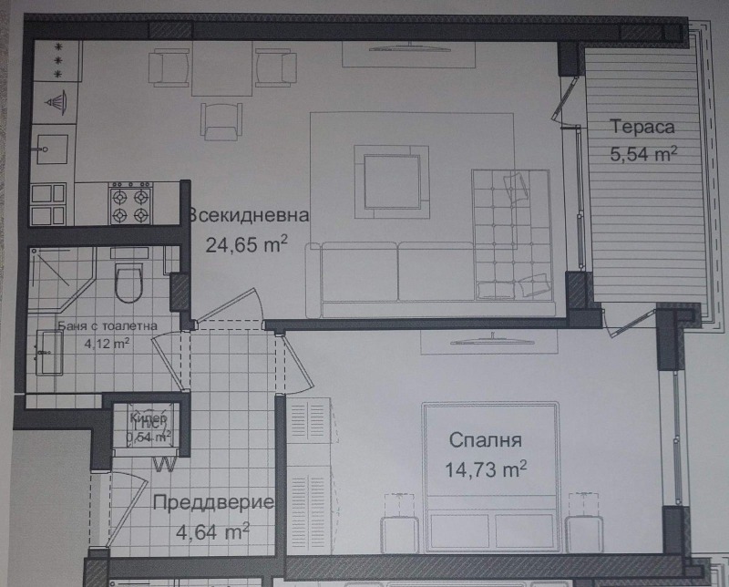 Продается  1 спальня Пловдив , Кършияка , 77 кв.м | 26499633 - изображение [4]