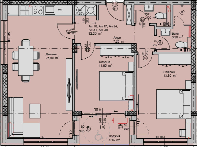 In vendita  2 camere da letto Plovdiv , Hristo Smirnenski , 97 mq | 15127273 - Immagine [3]