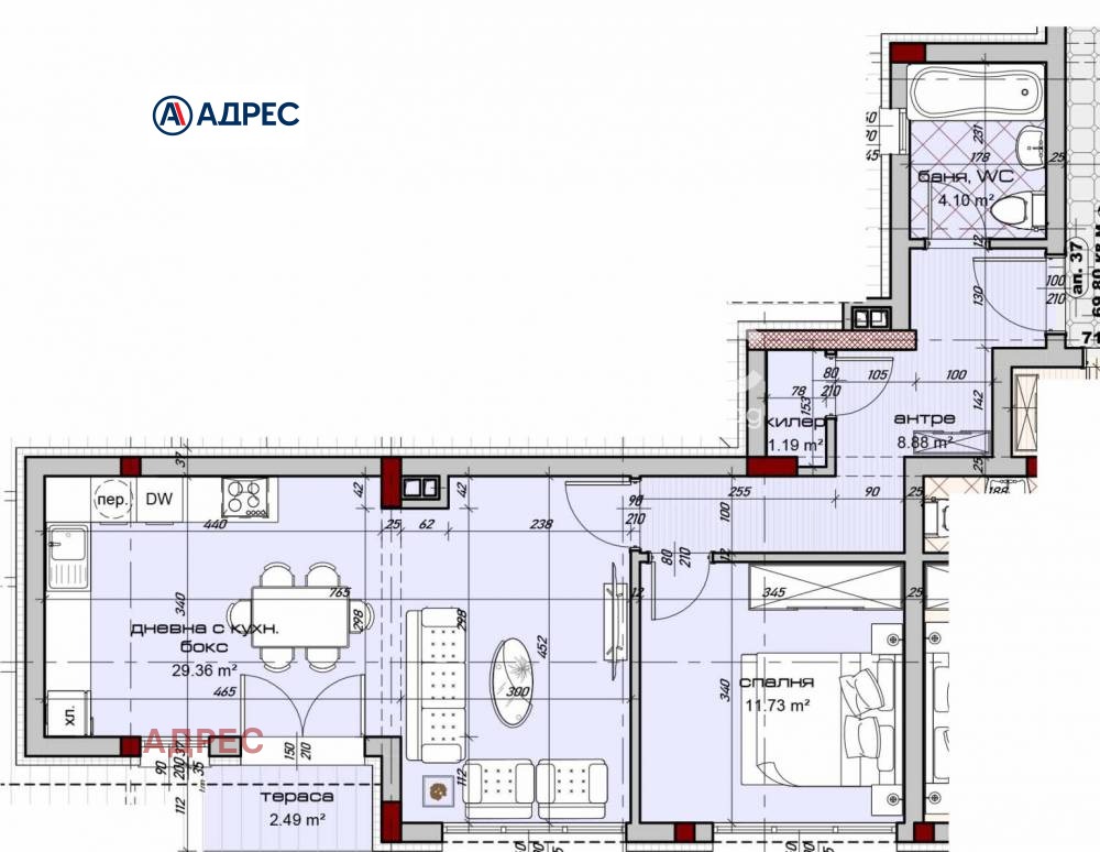 Продава 2-СТАЕН, гр. Варна, Изгрев, снимка 2 - Апартаменти - 54690249