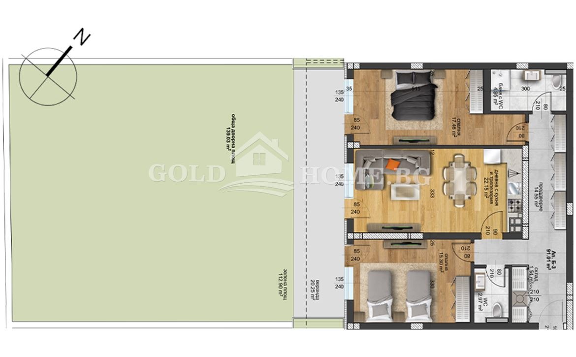Продава 3-СТАЕН, гр. Пловдив, Отдих и култура, снимка 6 - Апартаменти - 55537780