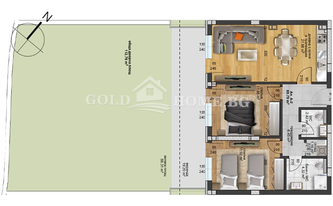 Продава 3-СТАЕН, гр. Пловдив, Отдих и култура, снимка 3 - Апартаменти - 55537780