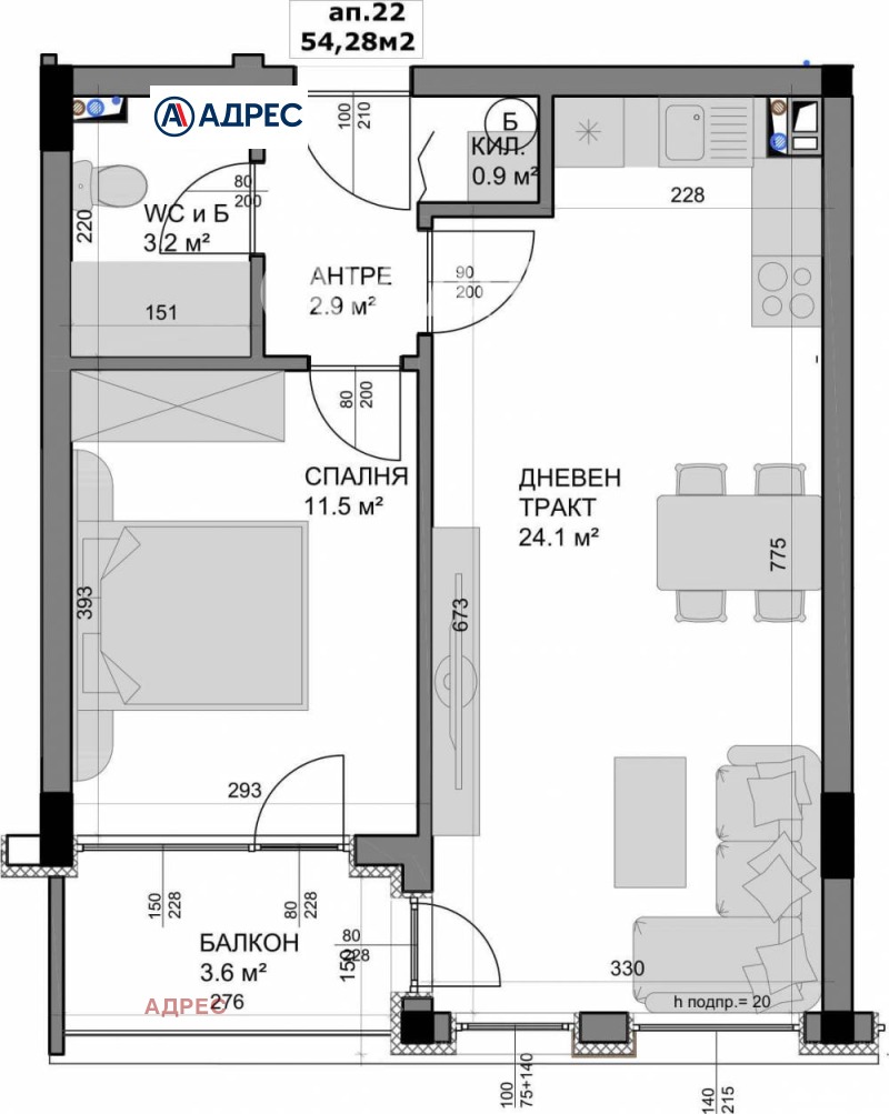 Na prodej  1 ložnice Varna , Vladislav Varnenčik 1 , 63 m2 | 18083816 - obraz [2]