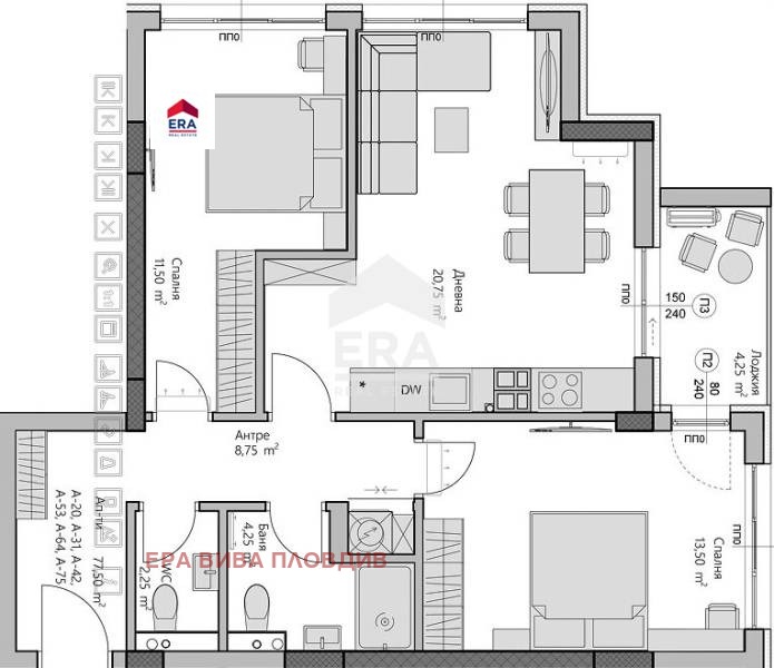Продава 3-СТАЕН, гр. Пловдив, Христо Смирненски, снимка 2 - Апартаменти - 52722438