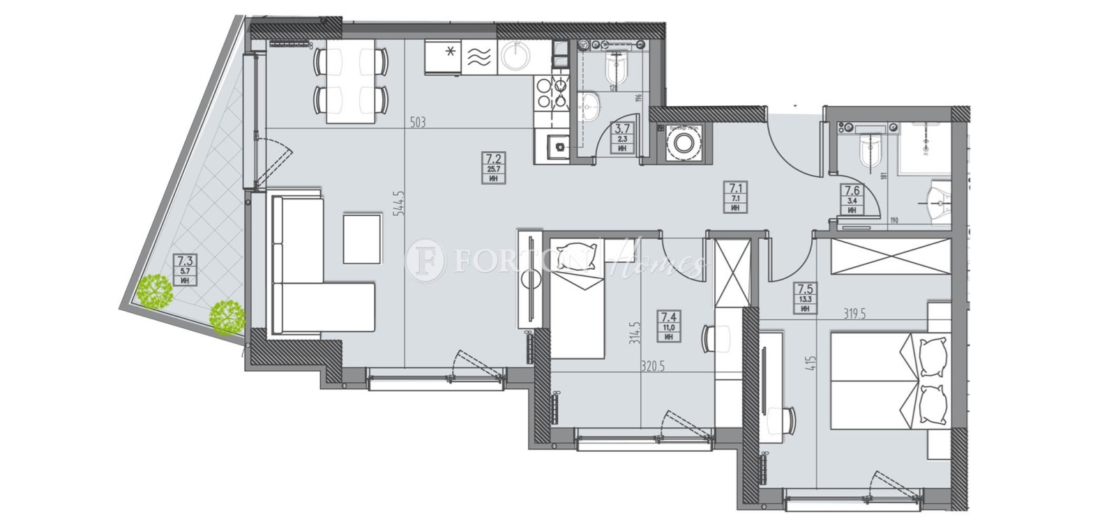 Продава 3-СТАЕН, гр. София, Кръстова вада, снимка 3 - Апартаменти - 53615093