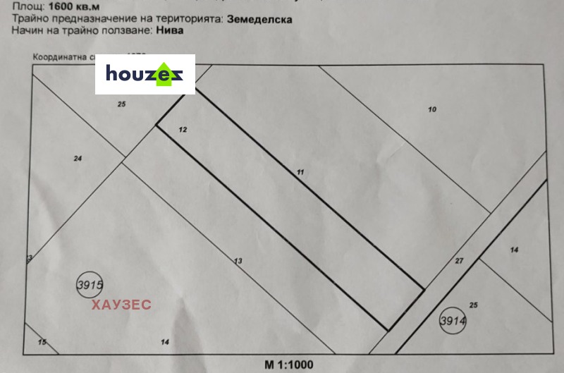 Продава ПАРЦЕЛ в град София, Суходол - 1600 кв.м / 160 000 € » 312 932.80 лв., ХАУЗЕС