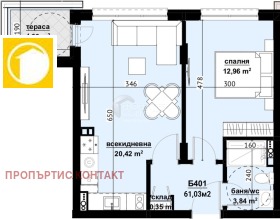 1 спаваћа соба Изгрев, Бургас 2