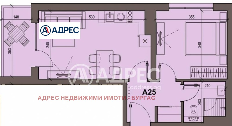 Продается  1 спальня Бургас , Сарафово , 61 кв.м | 46708751 - изображение [4]