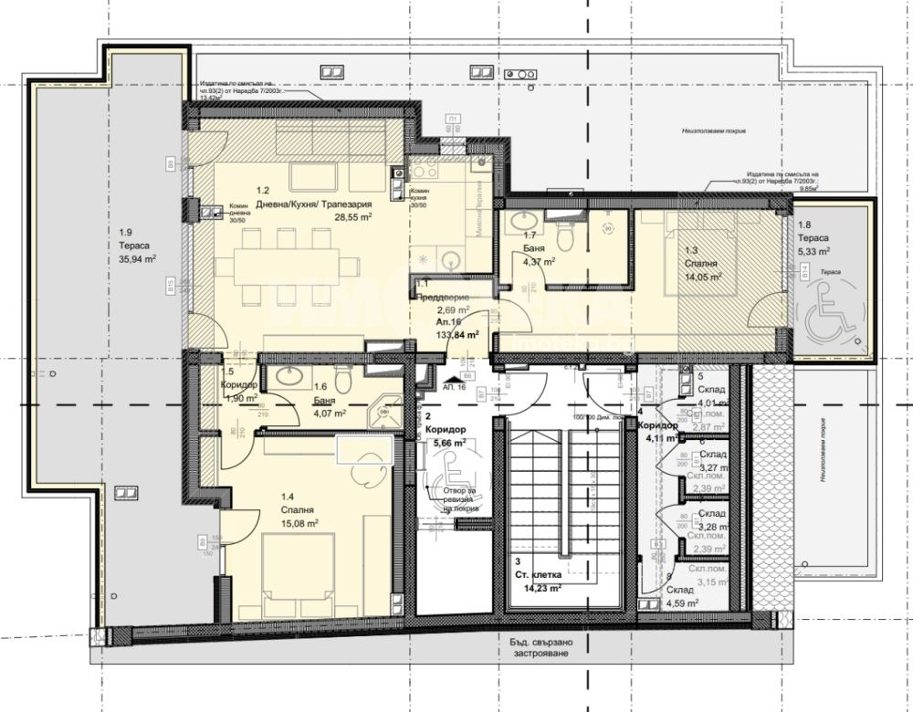 Продава 3-СТАЕН, гр. София, Овча купел, снимка 3 - Апартаменти - 54124762