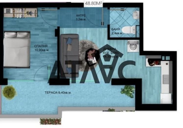 Продава 2-СТАЕН, гр. Пловдив, Отдих и култура, снимка 14 - Апартаменти - 54129427