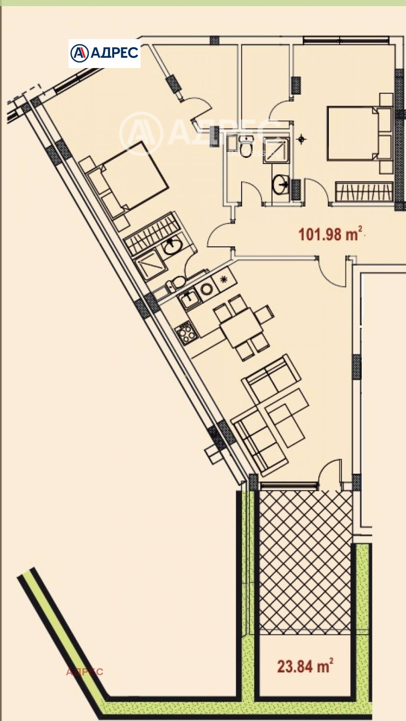 Продава 3-СТАЕН, гр. Варна, Аспарухово, снимка 17 - Апартаменти - 52702940