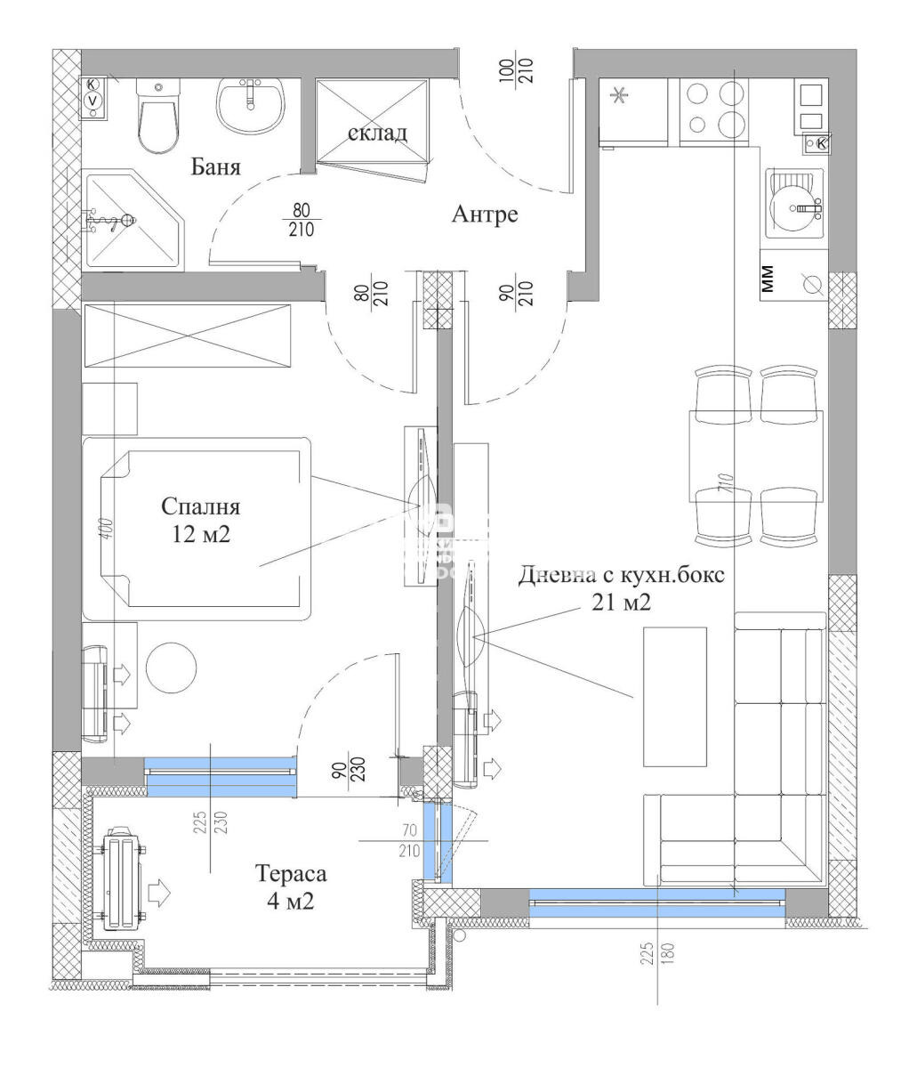 Продава 2-СТАЕН, гр. Пловдив, Христо Смирненски, снимка 3 - Апартаменти - 54078977