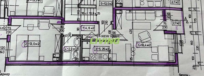 Продава 2-СТАЕН, град Пловдив, Център • 172000 € / 336402.76 лв. • 91027587 1