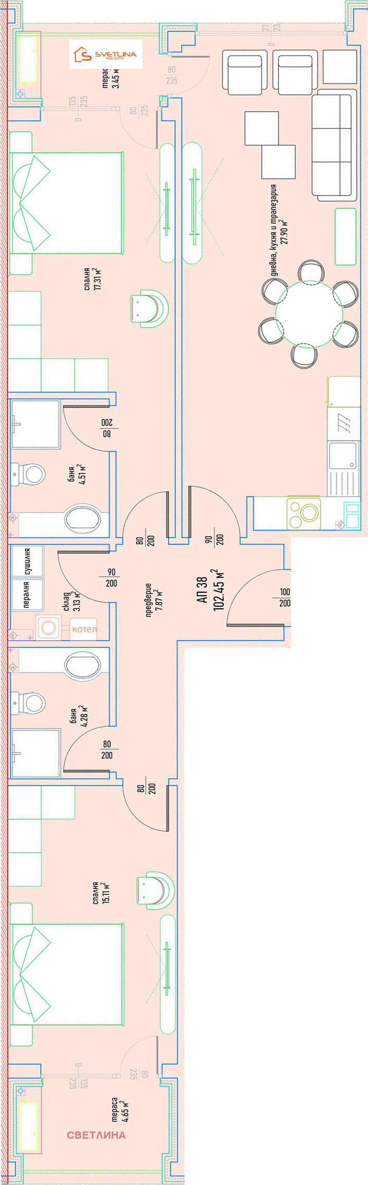 Продава 3-СТАЕН, гр. София, Малинова долина, снимка 6 - Aпартаменти - 49354923