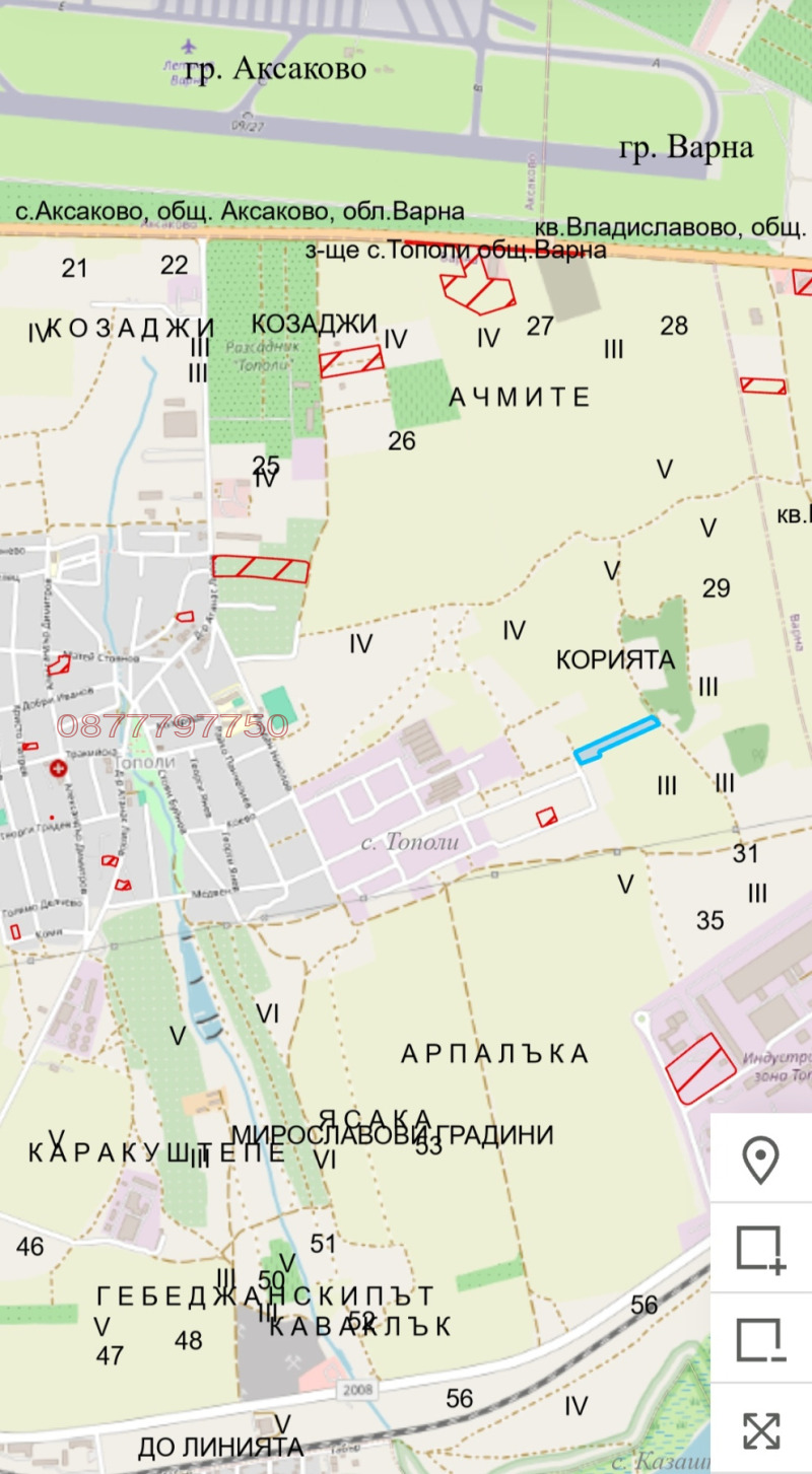 Продава  Парцел град Варна , с. Тополи , 6777 кв.м | 71252316 - изображение [4]
