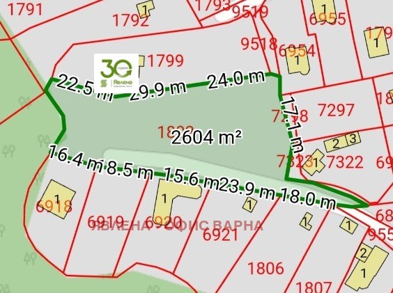 Продава ПАРЦЕЛ, гр. Варна, м-т Горна Трака, снимка 7 - Парцели - 54238459