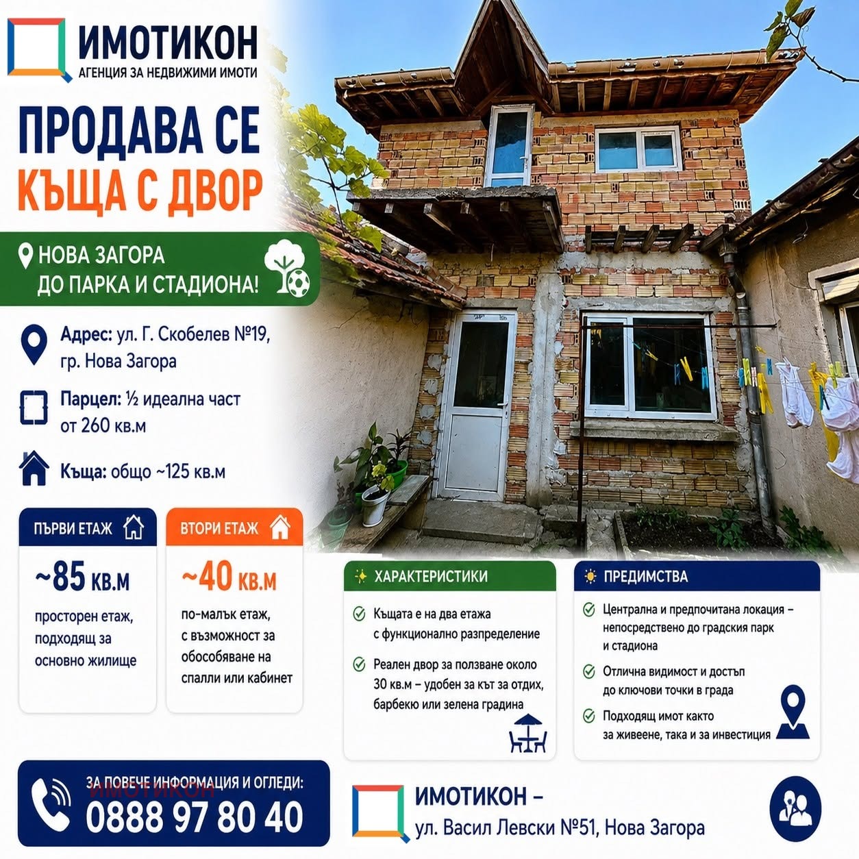 Продава КЪЩА, гр. Нова Загора, област Сливен