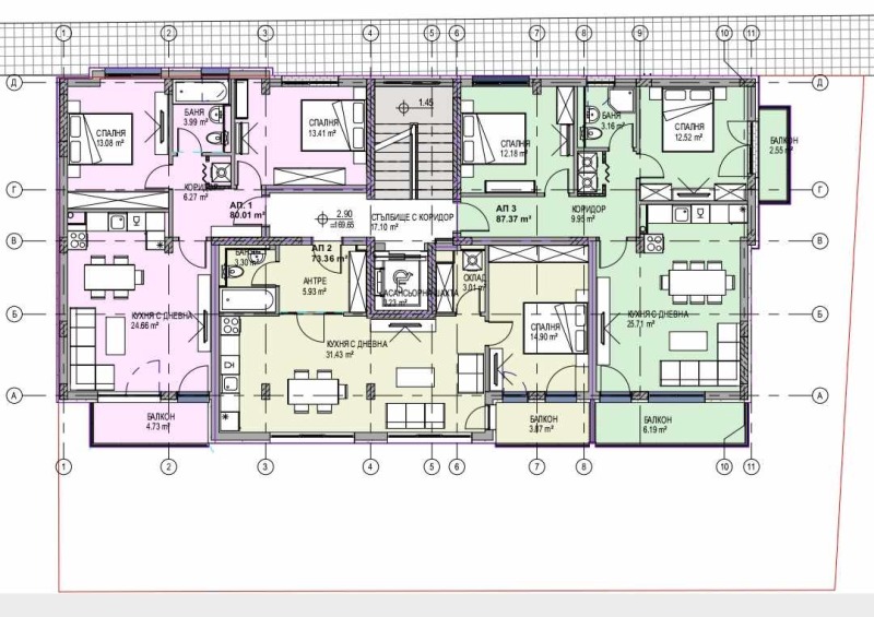 Продаја  2 спаваће собе Плевен , Дружба 1 , 88 м2 | 21521603 - слика [6]